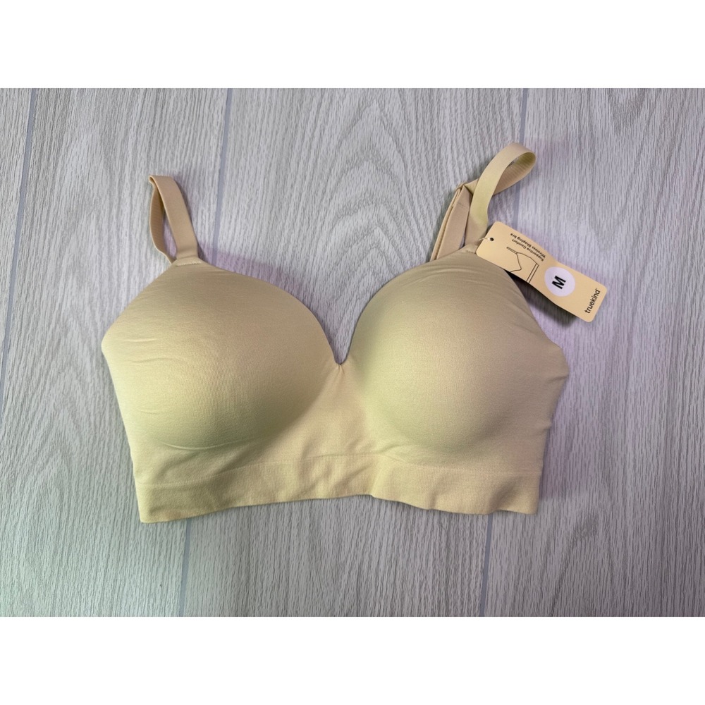 Truekind Supportive Comfort Wireless Shaping Bra Chai Beige Womens Medium NWT - Picture 2 of 6